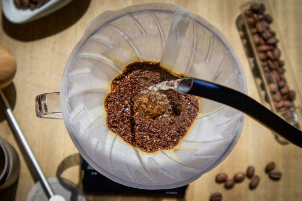 Measuring coffee and water for balanced brewing